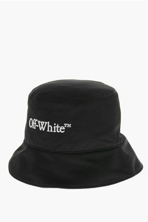 Off-white Solid-Color Bucket Hat BOOKISH with Embossed Logo size M