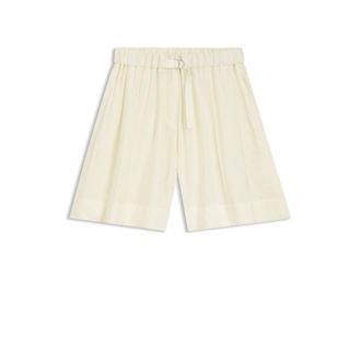 BOSS Wide-leg Bermuda shorts with elasticized waistband