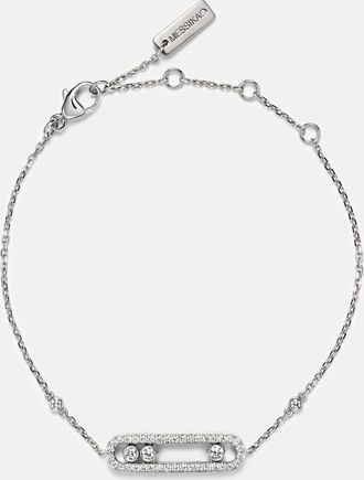 Messika Baby Move 18kt white gold bracelet with diamonds