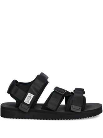 Suicoke Kisee-Cab flat sandals - unisex - Fabric/Fabric/Rubber - 4.5 - Black