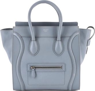 Celine Luggage Bag Smooth Leather Mini tote bag - Grijs