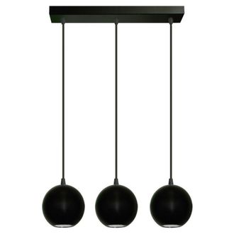 Netlighting Midway Straight Bar Pendant Ceiling Light Black 40cm