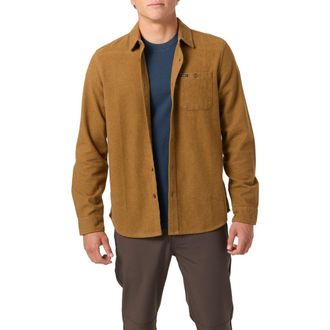 O'Neill Regent Flannel Button-Up Shirt in Dark Khaki at Nordstrom, Size Large