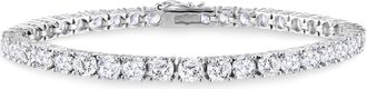 Mimi & Max 18 4/5ct TGW Cubic Zirconia Tennis Bracelet in Sterling Silver
