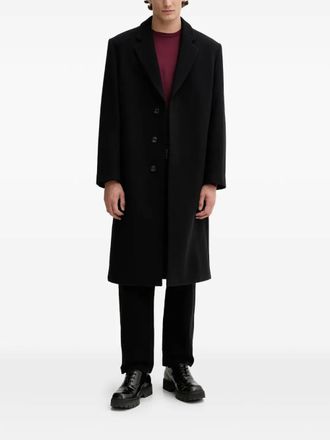 HUGO BOSS Cappotto monopetto - Nero