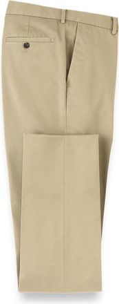 Paul Fredrick Non-iron Cotton Stretch Twill Flat Front Pant