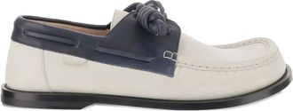 Loewe Mocassini da barca bicolore - Bianco