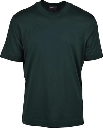 Emporio Armani T-Shirt - Heren - T-shirts - Groen - 3XL - Katoen - Tops