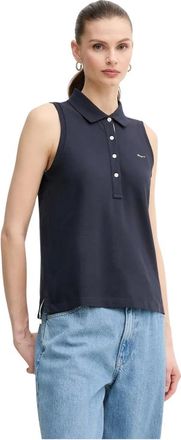 GANT Mujer, Camisetas, Azul, Talla: S