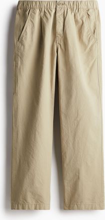 H&M Workerhose in Relaxed Fit - Beige