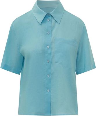 Sundek Shirt - Dames - Overhemden - Blauw - M - Overhemden