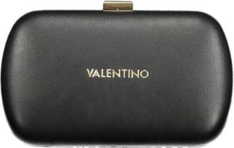 Valentino Tassen, Dames, Zwart, ONE Size, Leer, Clutch Leren Handtas
