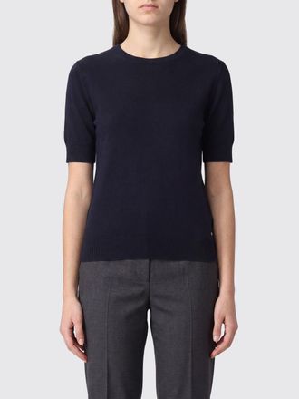 Herno T-shirt girocollo a maniche corte in misto lyocell e cotone