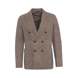 Circolo 1901 Double-breasted blazer - Heren - Jassen - Beige - Maat: XL Katoen