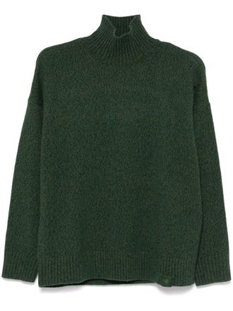 Victoria Beckham mélange-effect sweater - Green