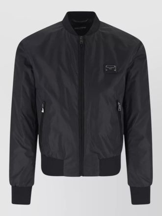 Dolce & Gabbana hooded coat ribbed cuffs hem pockets