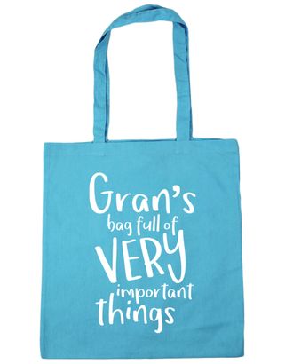 HippoWarehouse Grans Bag Full of Very Important Things Tote Shopping Gym Beach Bag 42cm x38cm, 10 litres