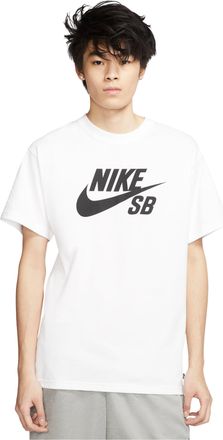 Nike SB Skateboard Big Logo Skateboard Short Sleeve White CV7540-100