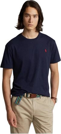 Ralph Lauren Custom Slim Fit Jersey T-Shirt - Heren - T-shirts - Blauw - XL - Katoen - Tops