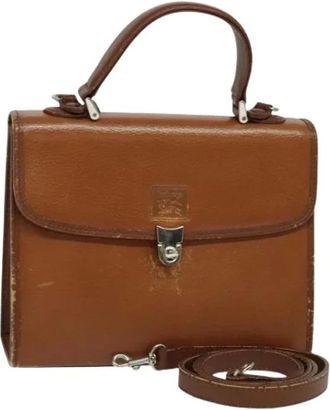 Burberry Pre-owned Handbags, female, Brown, Size: ONE SIZE Pre-owned Hand Bag