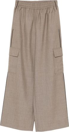 P.E Nation Residency elastic-waist cargo trousers - Brown