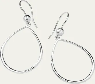 Ippolita Teardrop Earrings in Sterling Silver with Diamonds