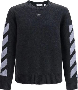 Off-white Jersey con cuello redondo Difuminado - Knitwear - Hombre - Azul - XL