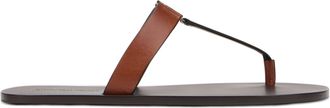 Saint Laurent Womens Sandals Babylon Smooth Leather Burnt Calf Skin