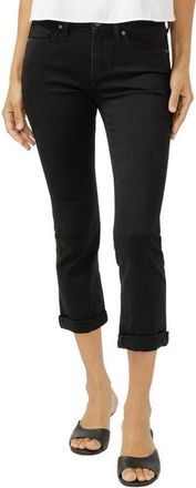 Silver Jeans Co Suki Curvy Mid Rise Capri Jeans in Black at Nordstrom, Size 34
