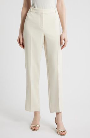 Kobi Halperin Gloria Crepe Ankle Pants in Ecru at Nordstrom, Size 14