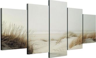 OEM Cuadro Sobre Lienzo Italiano De 100 X 50 Cm, Pent&aacute;ptico, Estilo Boho, Naturaleza. Cuadro Sobre Lienzo Italiano De 200 X 100 Cm, Pent&aacute;ptico, Estilo Boh