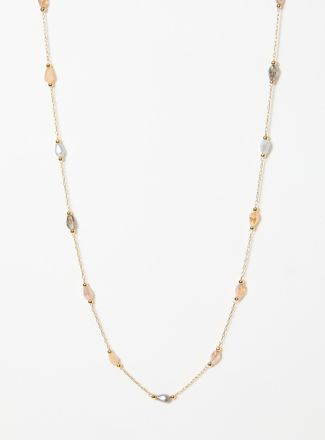 Simons Womens Faceted-stone chain