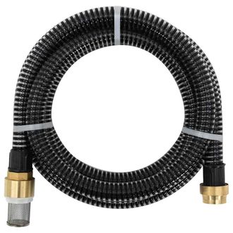vidaXL Vidaxl - Manguera De Succi&oacute;n Con Conectores De Lat&oacute;n Pvc Negro 29 Mm 10m