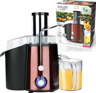 Adler Europe Exprimidor - 1000w De Potencia, Contenedor De Pulpa De 2l