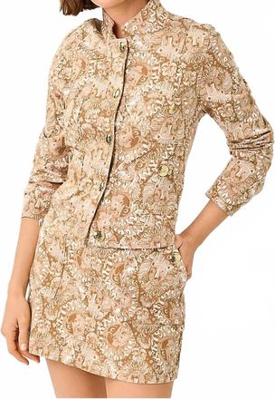 Lilly Pulitzer Shepa Denim Jacket In Iced Latte Lil Jims Stuff