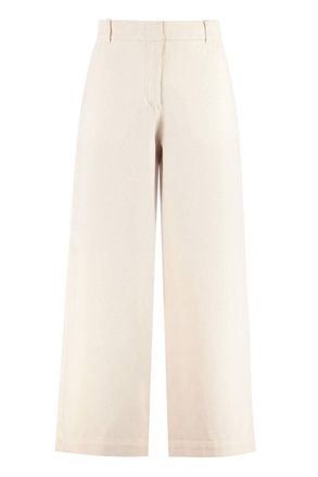 Max Mara Womens Nereo Wide Leg Trousers In Ecru