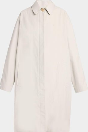 The Row Pluma Cotton-Cashmere Single-Breasted Coat