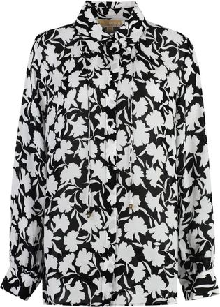 Michael Kors Overhemd van Geprint Viscose - Dames - Overhemden - Veelkleurig - L - Overhemden