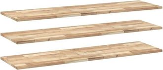 vidaXL Vidaxl - Floating Shelves 3 pcs 140x40x2 cm Untreated Solid Wood Acacia