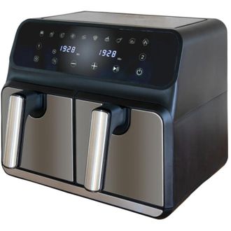 Unold 58685 Freidora Doble 8 L Independiente 1700 W Freidora De Aire Caliente Negro, Gris - Unold