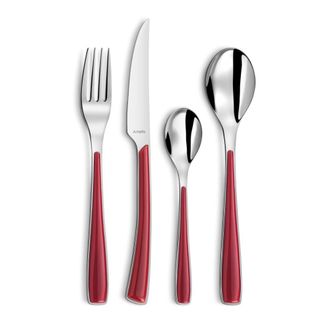 Amefa Cuberter&iacute;a de 24 piezas Rojo
