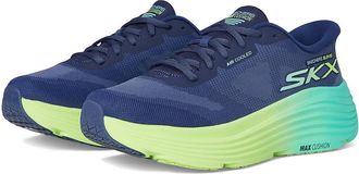 Skechers Max Cushioning Endeavour Hallandale Hands Free Slip-Ins Womens Shoes Navy/Lime : 6.5 B - Medium