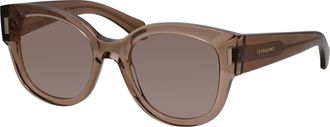 Ferragamo SF 2007S 260 51mm Womens Oval Sunglasses