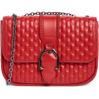 Longchamp Amazone Small Quilted Leather Crossbody Bag in Red at Nordstrom Rack