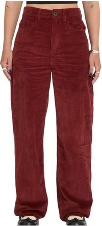 Volcom Weellow II Cord Freizeithose f&uuml;r Damen | rot