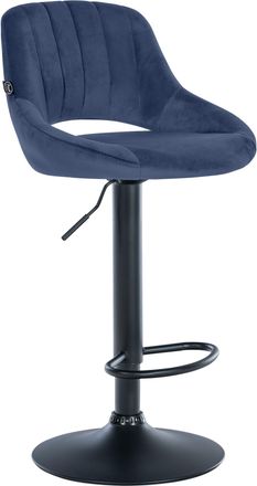 Clp Taburete De Bar Milet De Terciopelo Azul Negro