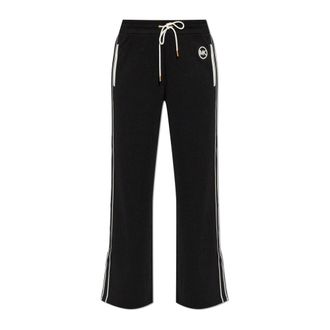 Michael Kors Dames, Broeken, Zwart, Maat: L Poliester