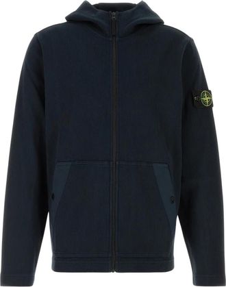 Stone Island V0020 Vest - Heren - Vesten met rits - Blauw - L - Hoodies & sweatvesten