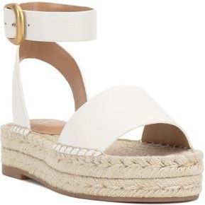 Vince Camuto Darna Ankle Strap Platform Sandal in Bianco at Nordstrom Rack, Size 7.5