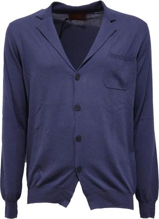 Hosio Hosio, Heren, Truien, Blauw, Maat: M Katoen